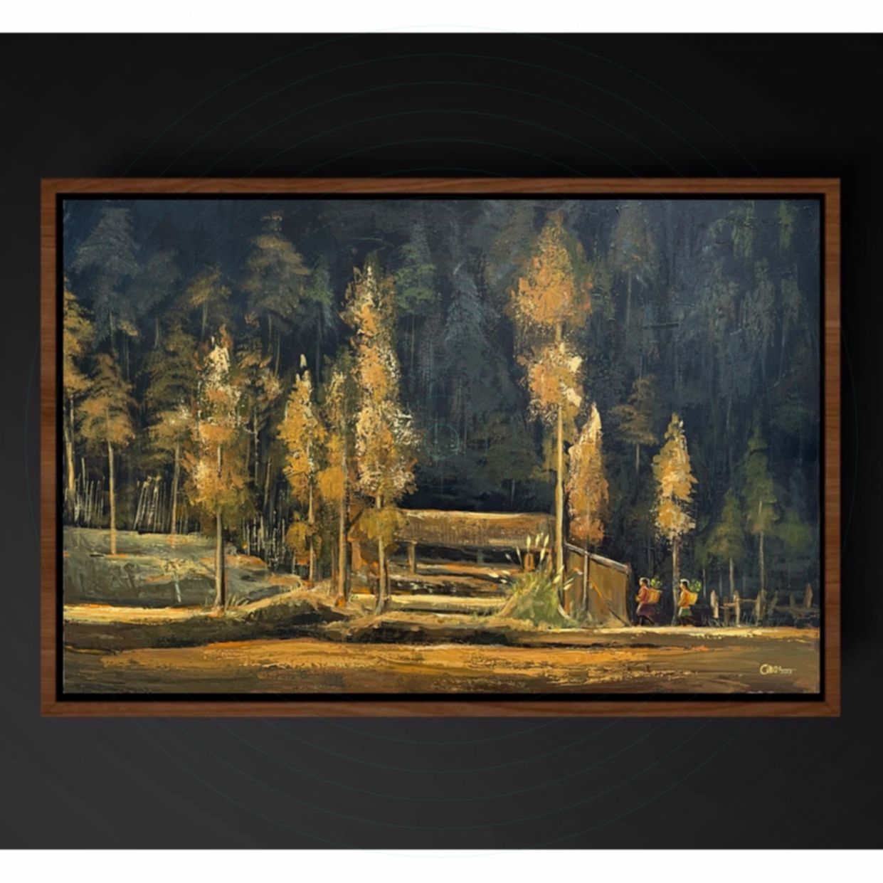 Tranh Vùng Cao Thu Tây Bắc Acrylic 60x90cm Nghệ Thuật Độc Bản 