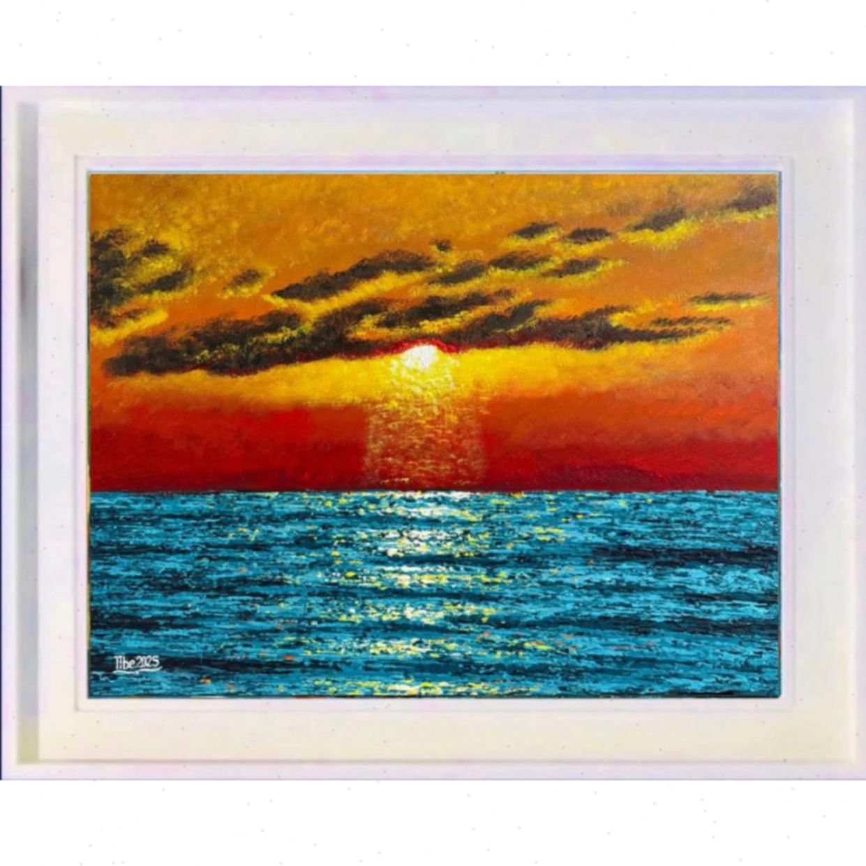 Tranh Phong Cảnh Biển Acrylic 60x80cm Đẹp Độc Đáo 