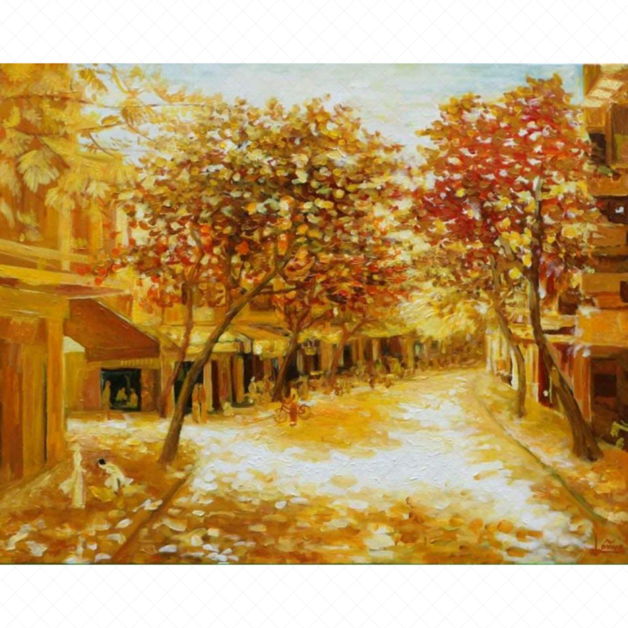 Tranh nắng độc bản acrylic đẹp, tranh nghệ thuật sang trọng 