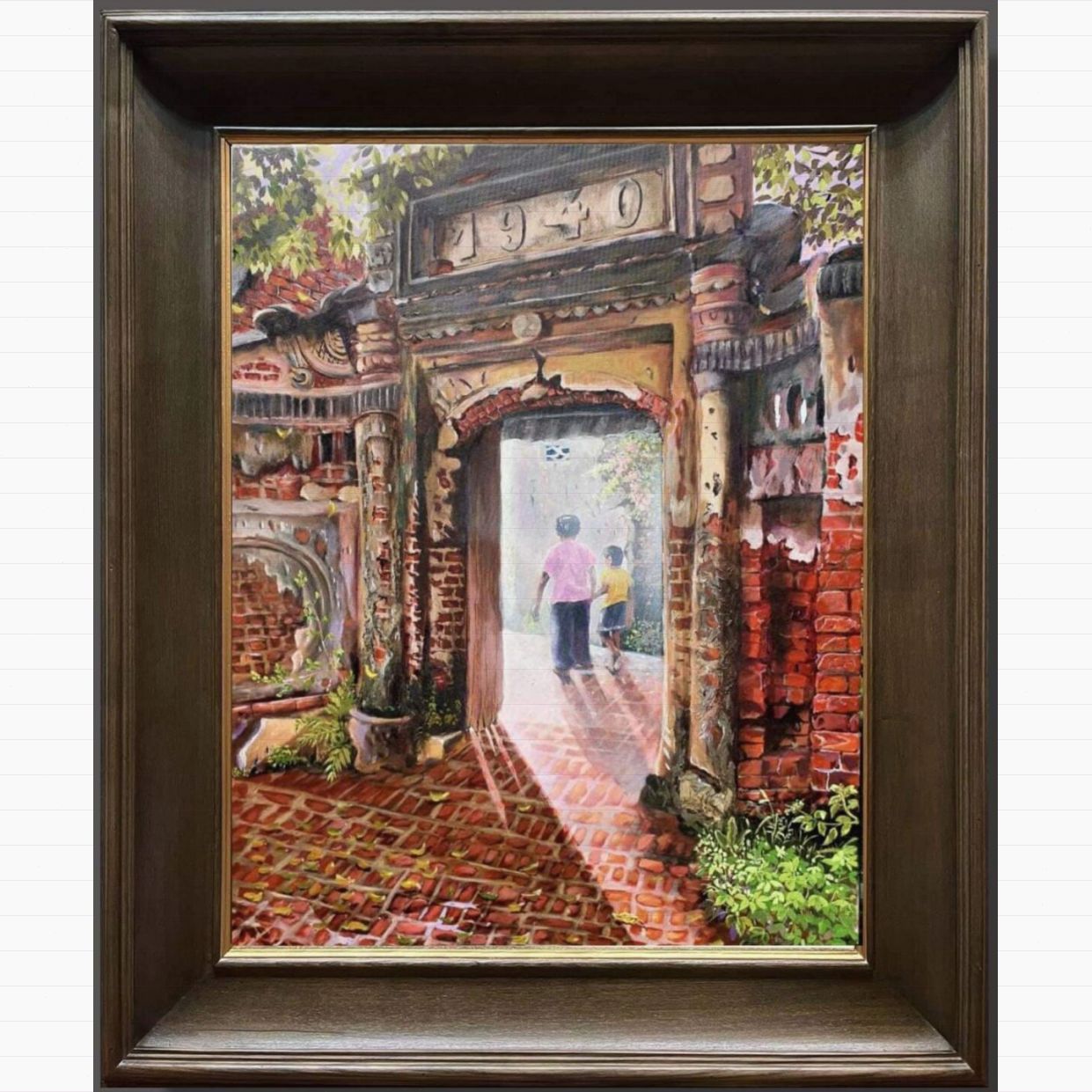 Tranh Sơn Dầu Nắng Ký Ức độc bản chất lượng 60x80cm 