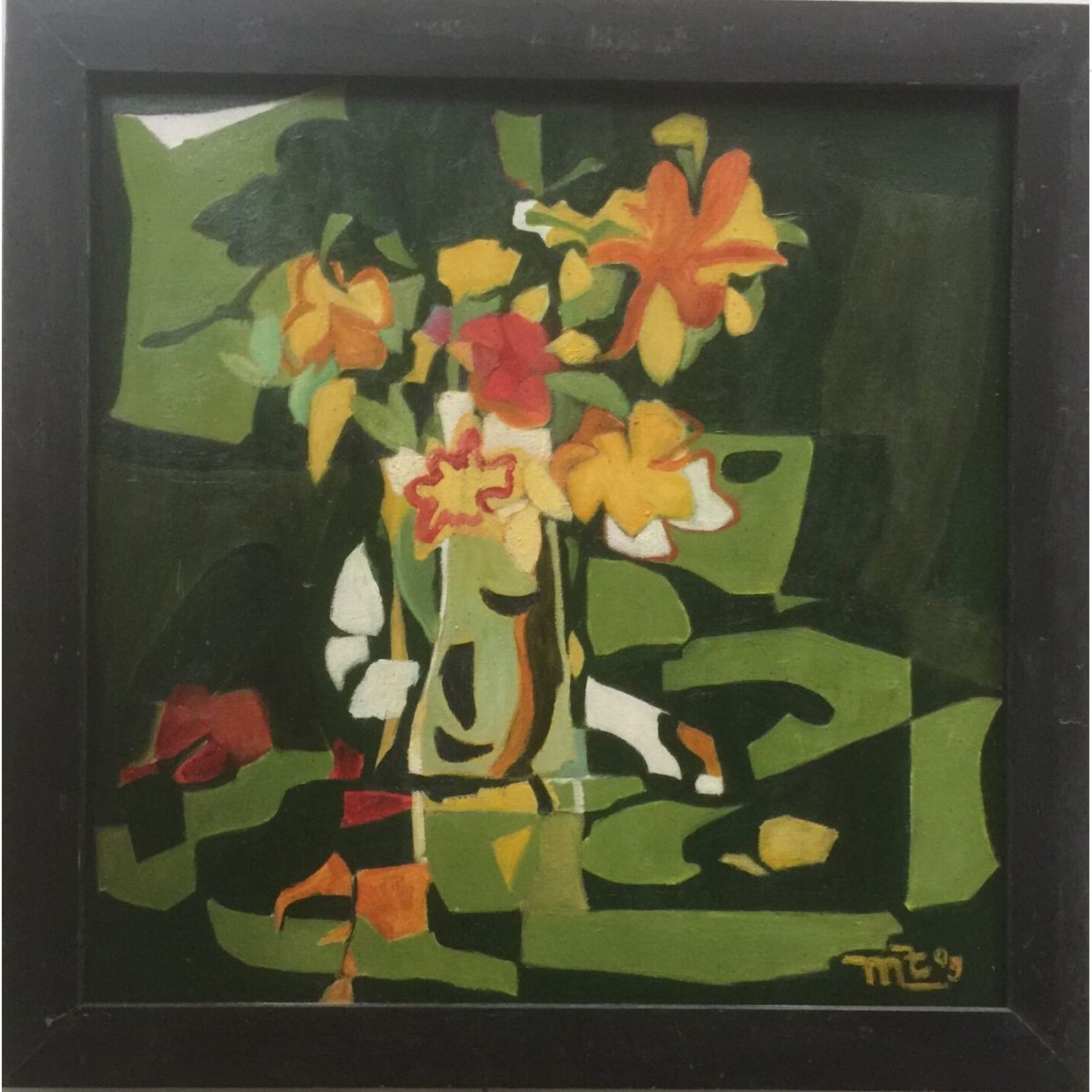Tranh Sơn Dầu Tĩnh Vật 60x60cm Độc Bản Chất Lượng Cao 