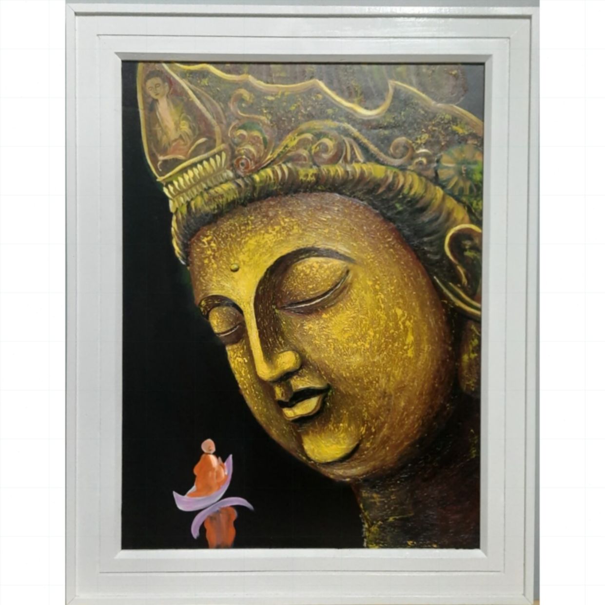 Tranh Phật Giáo Tâm An Acrylic độc bản Kích thước 80x60cm 