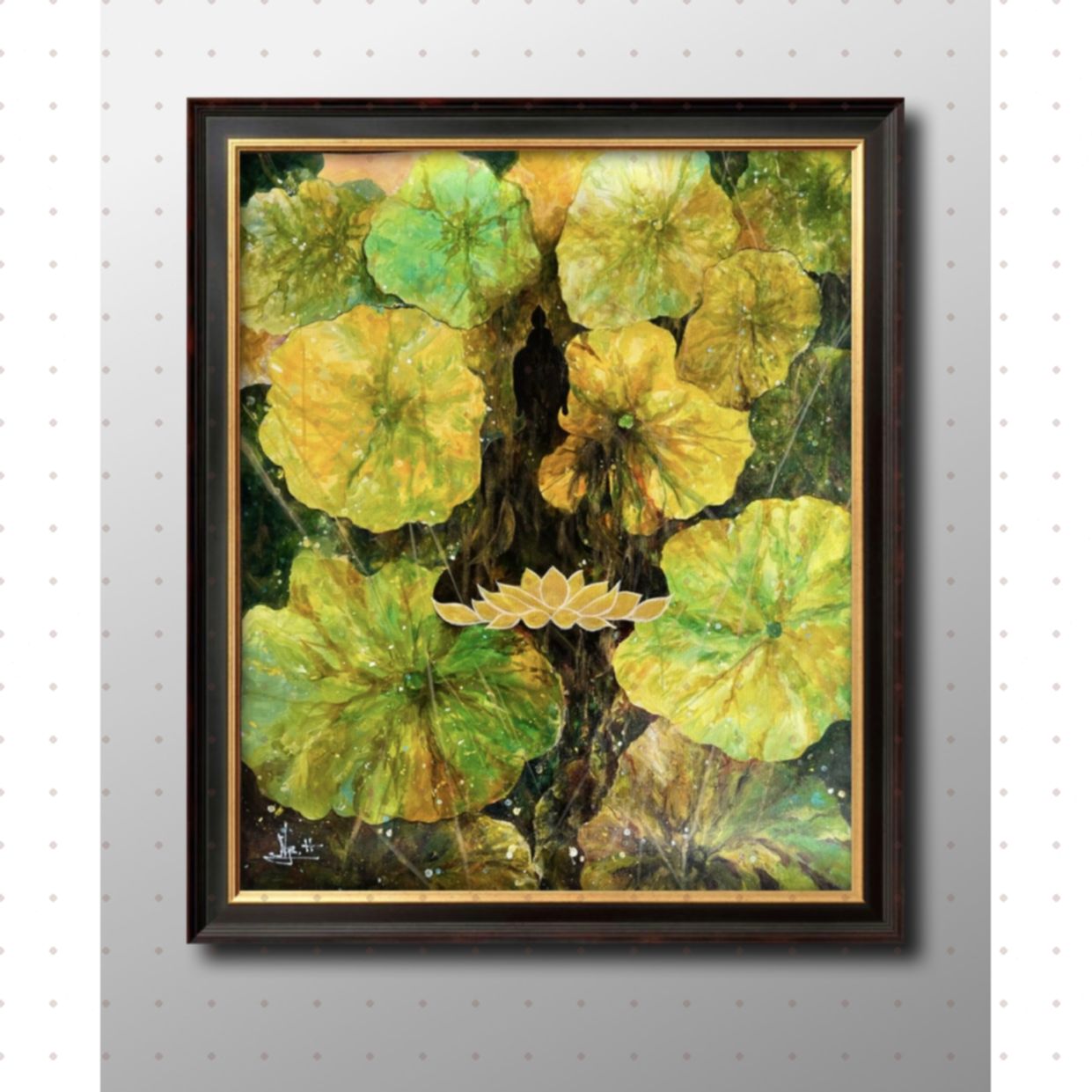 Tranh Acrylic An Nhiên 2 50x60cm Tranh Độc Bản Sang Trọng 