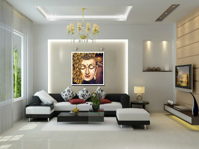 Tranh Phật Bà Quan Âm tranh sơn dầu tranh vẽ tay tranh canvas đẹp