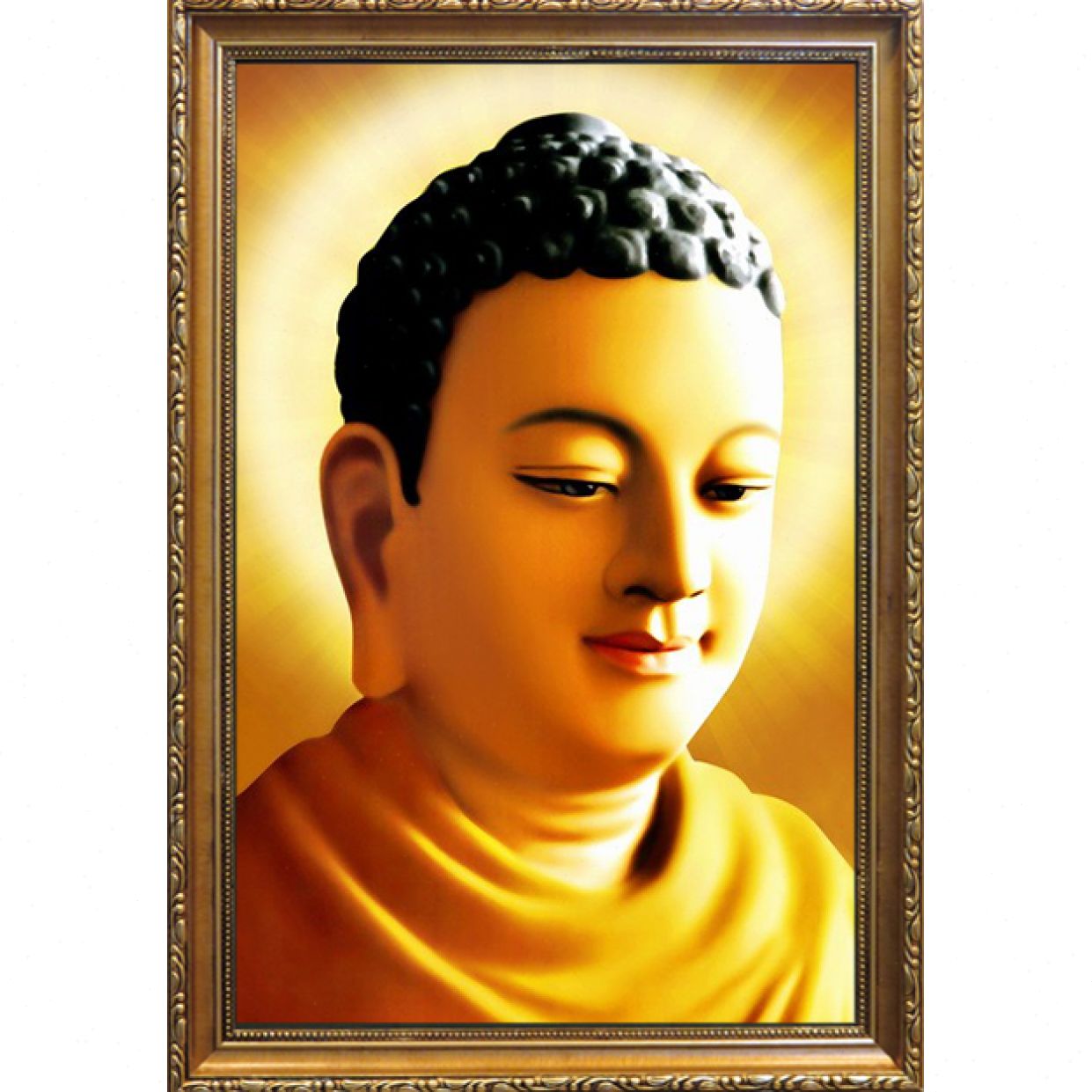 Tranh Phật Bổn Sư Thích Ca TP006 sơn dầu treo tường đẹp ý nghĩa 