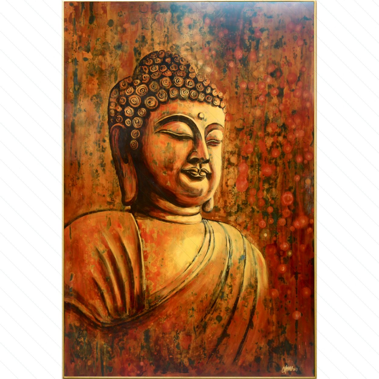 Tranh Sơn Mài Niệm độc bản 80x120cm chất lượng cao bán chạy 