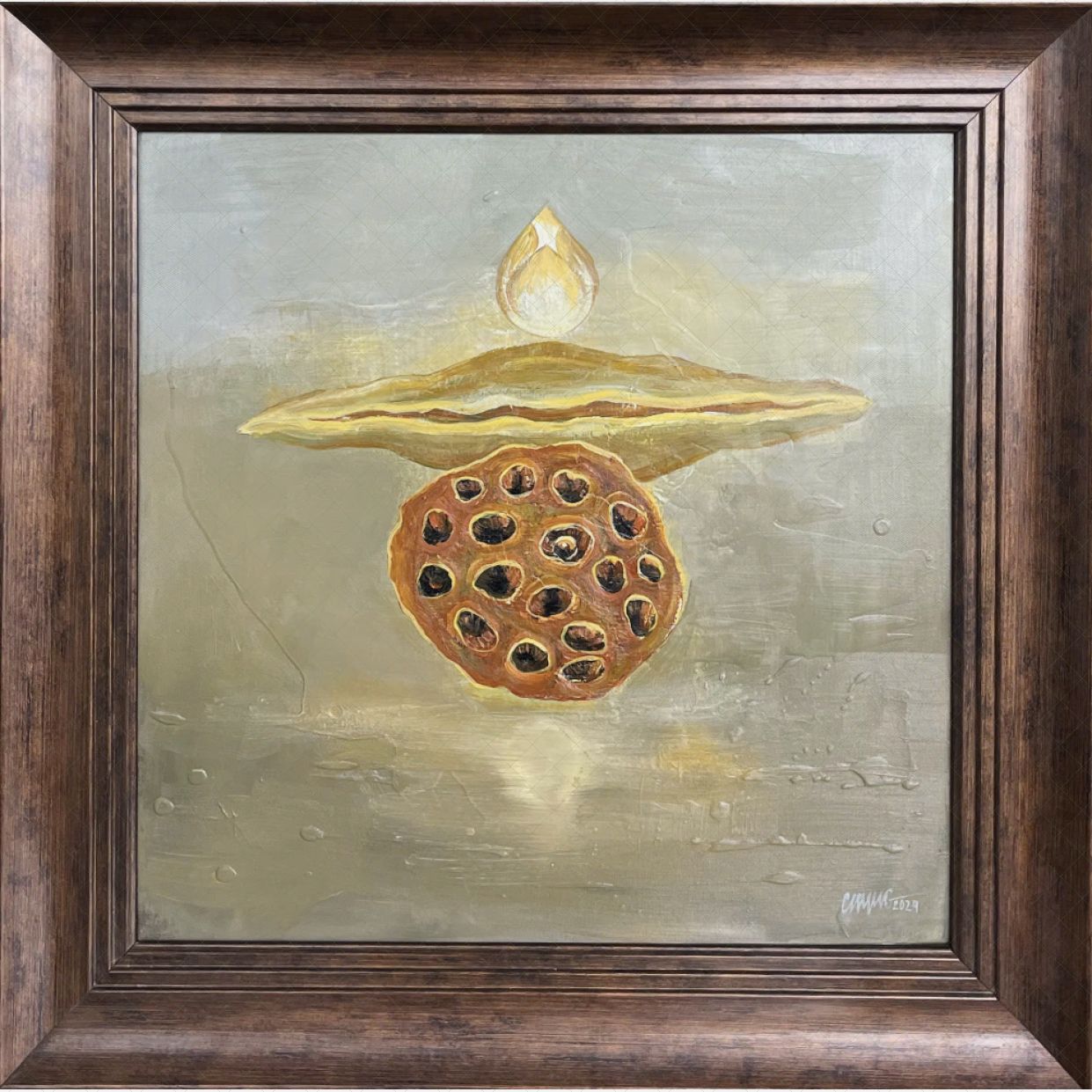 Tranh Phật Giáo Acrylic 40x40cm Tịnh 2 Độc Đáo Sang Trọng 