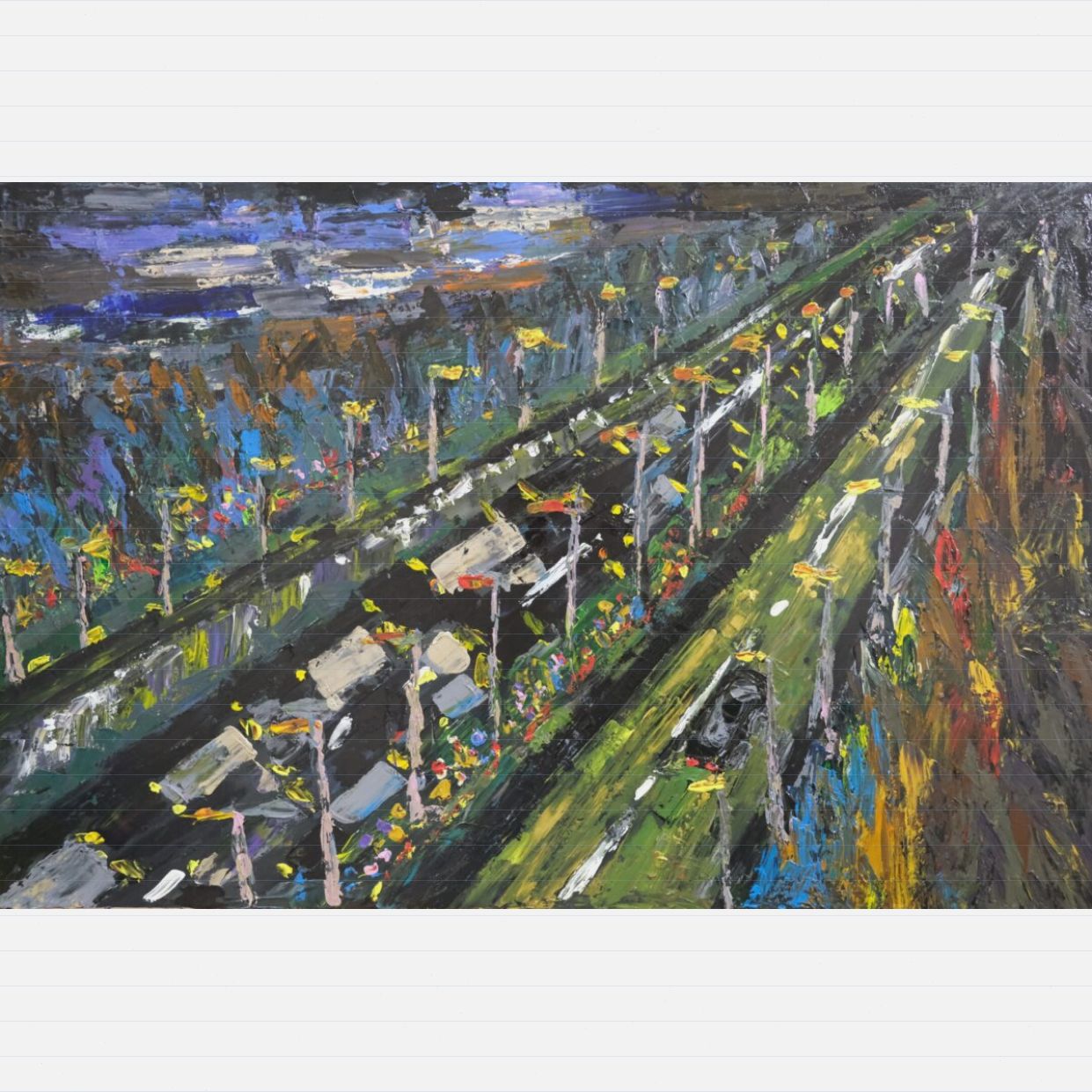 Tranh Trừu Tượng The Selection Acrylic 60x90cm Nghệ Thuật Sáng Tạo 
