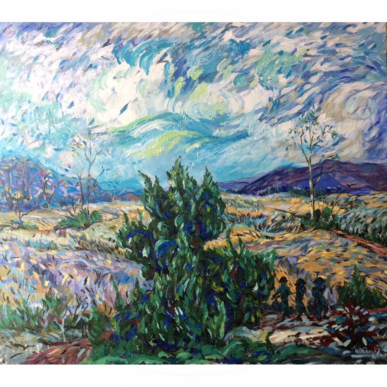 Tranh Lính Tuần Tra Đảo Bá Cung - Acrylic Cao Cấp, Sang Trọng 