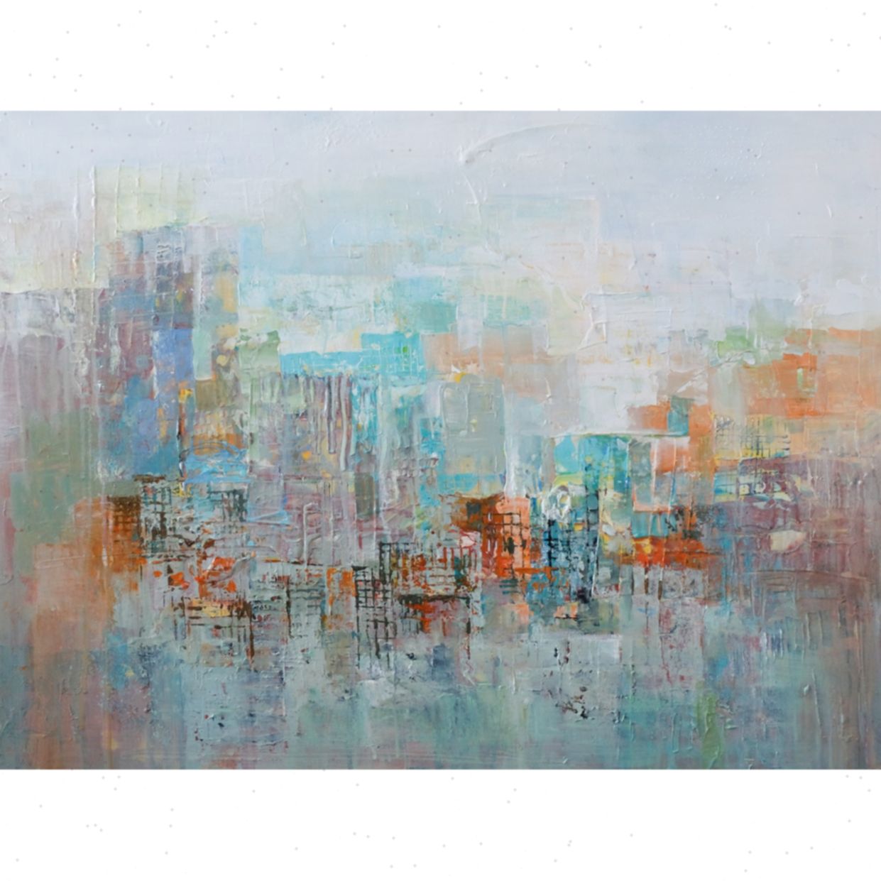 Tranh Sơn Dầu Sắc Phố 60x80cm Chất liệu Acrylic Sang Trọng Mua Ngay 