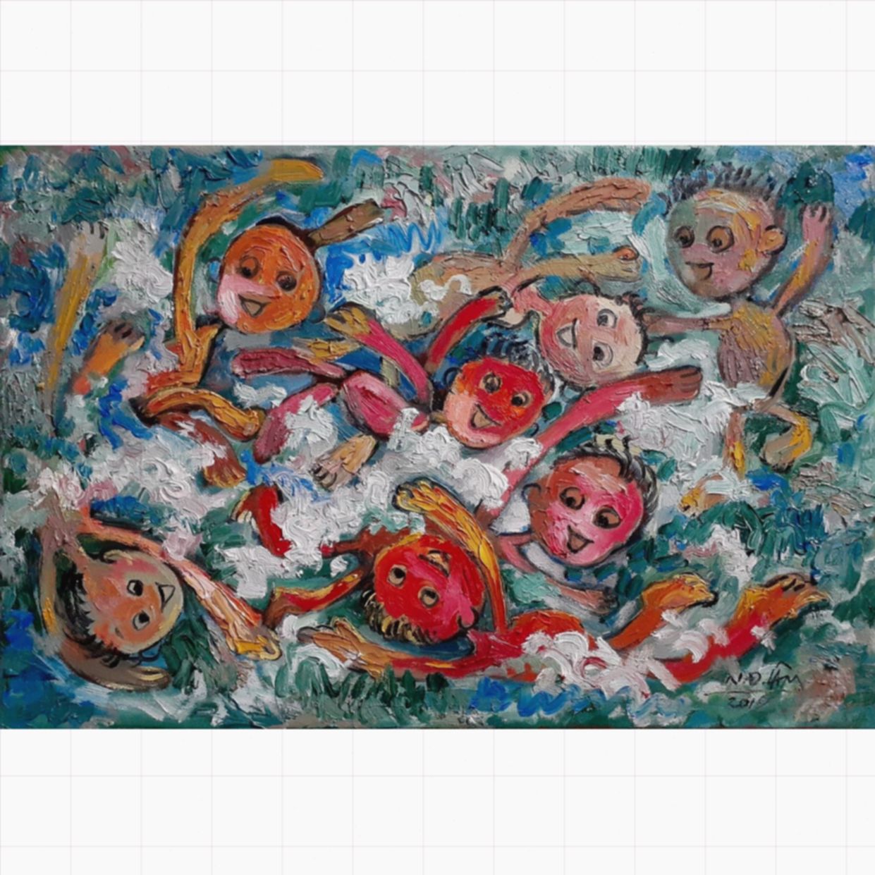 Tranh Sơn Dầu Đức Lâm 40x60cm Màu Sắc Đẹp, Giá Tốt 