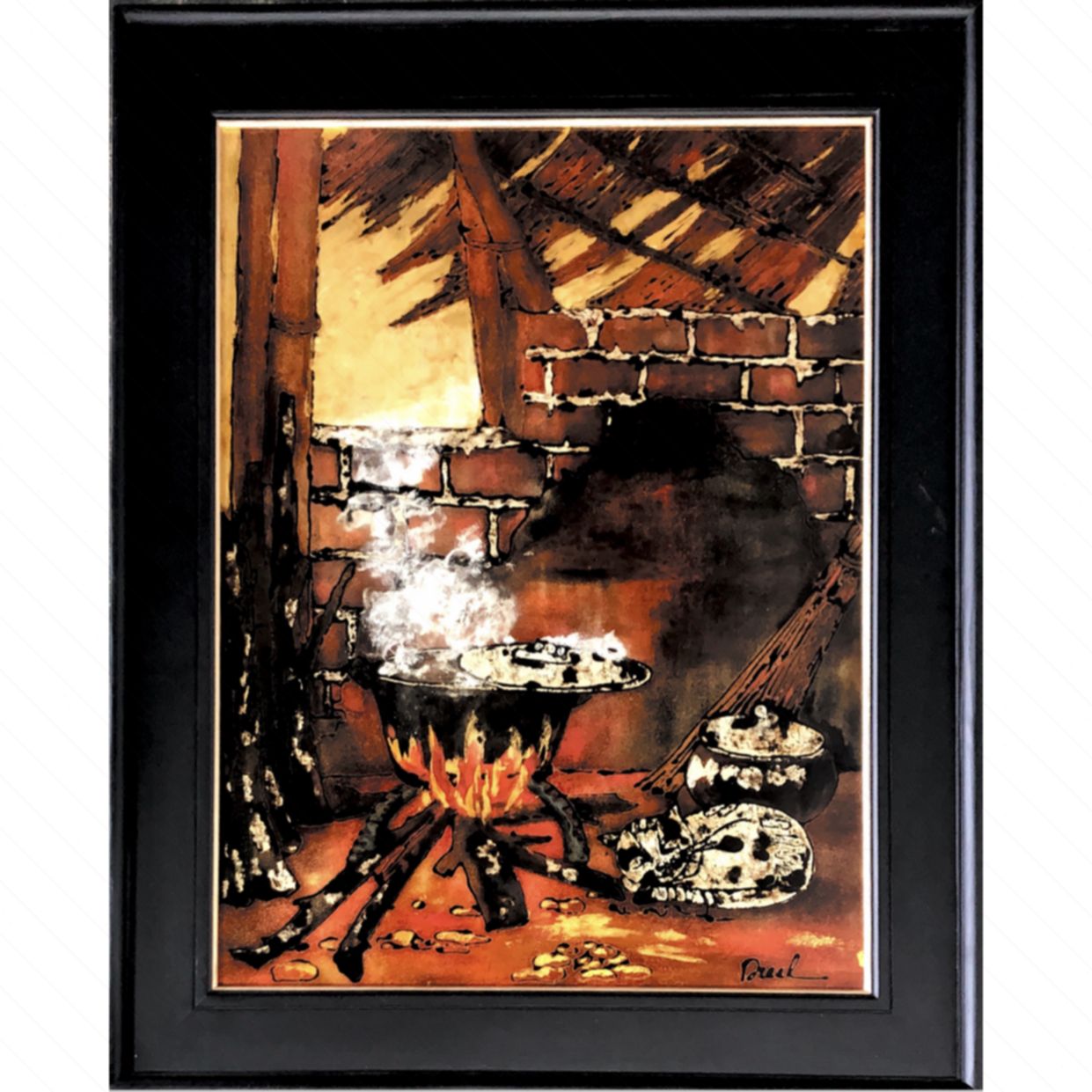 Tranh Sơn Mài Nét Quê Độc Bản 60x80cm Chất Lượng Cao 