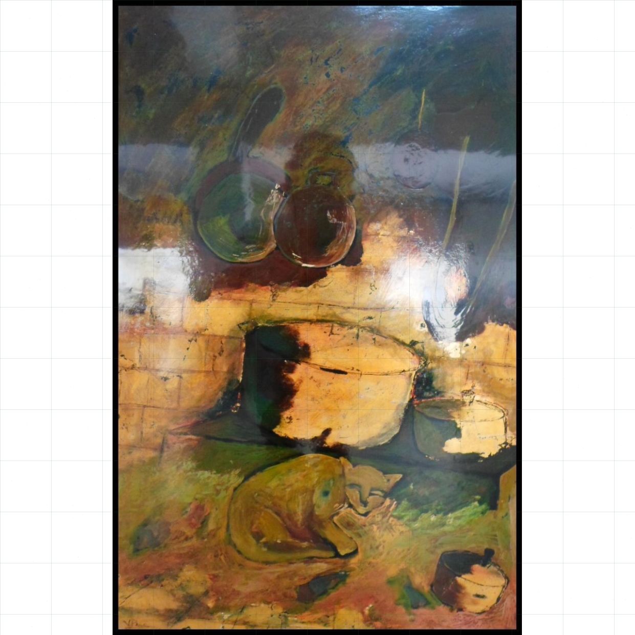 Tranh Sơn Mài Tuổi Thơ Tôi Độc Bản Chất Lượng Cao 40x60cm 