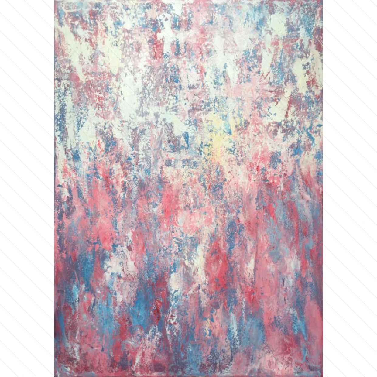 Tranh trừu tượng độc bản 50x70cm chất liệu acrylic mơ mộng 