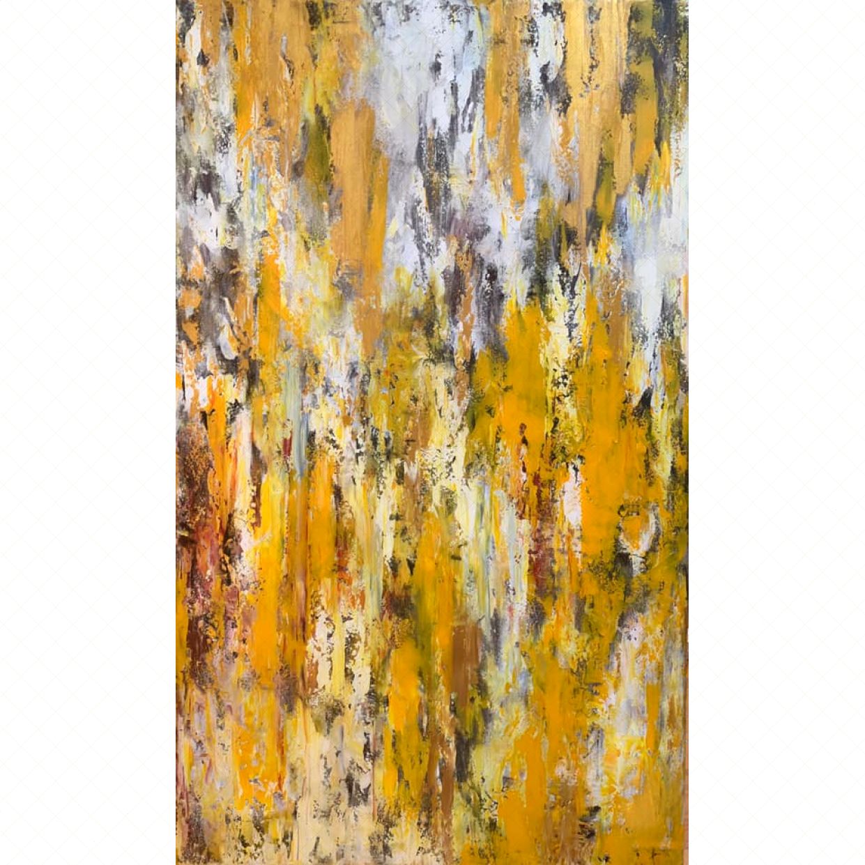 Tranh Trừu Tượng Thu Vàng 60x100cm Chất Liệu Acrylic Độc Bản 