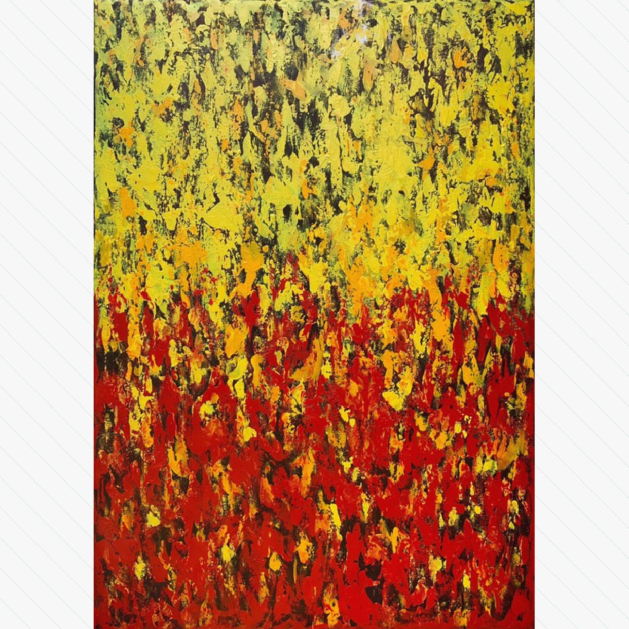Tranh Trừu Tượng Cuối Thu 70x100cm Acrylic độc bản đẹp 