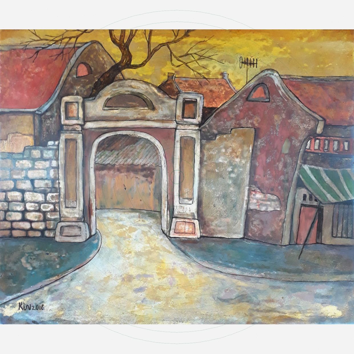 Tranh Sơn Mài độc bản cao cấp Kích thước 25x30cm Trang trí đẹp 
