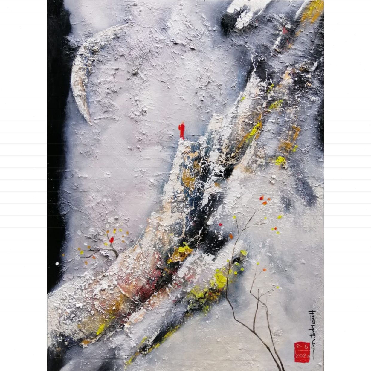 Tranh Sơn Dầu Thượng Tọa Phật Giáo Chất Lượng Cao 60x80cm 