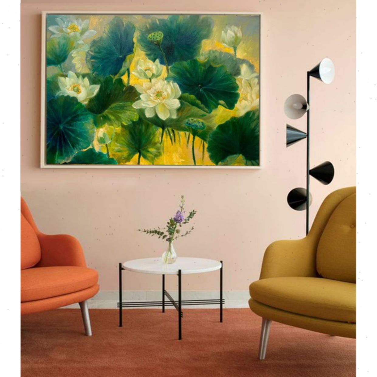 Tranh sơn dầu Bảo Châu An nhiên kích thước 80x120 Hà Lan 