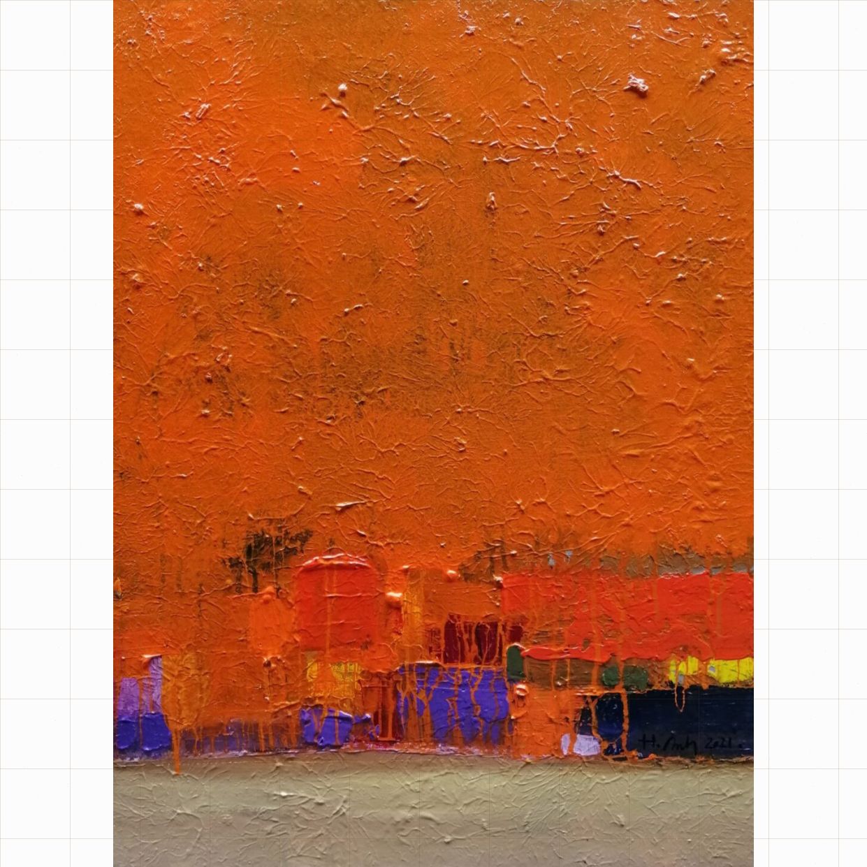 Tranh Hoàng Anh Cơn Mưa Mùa Hạ Acrylic Toan 60x80cm Năm 2021 