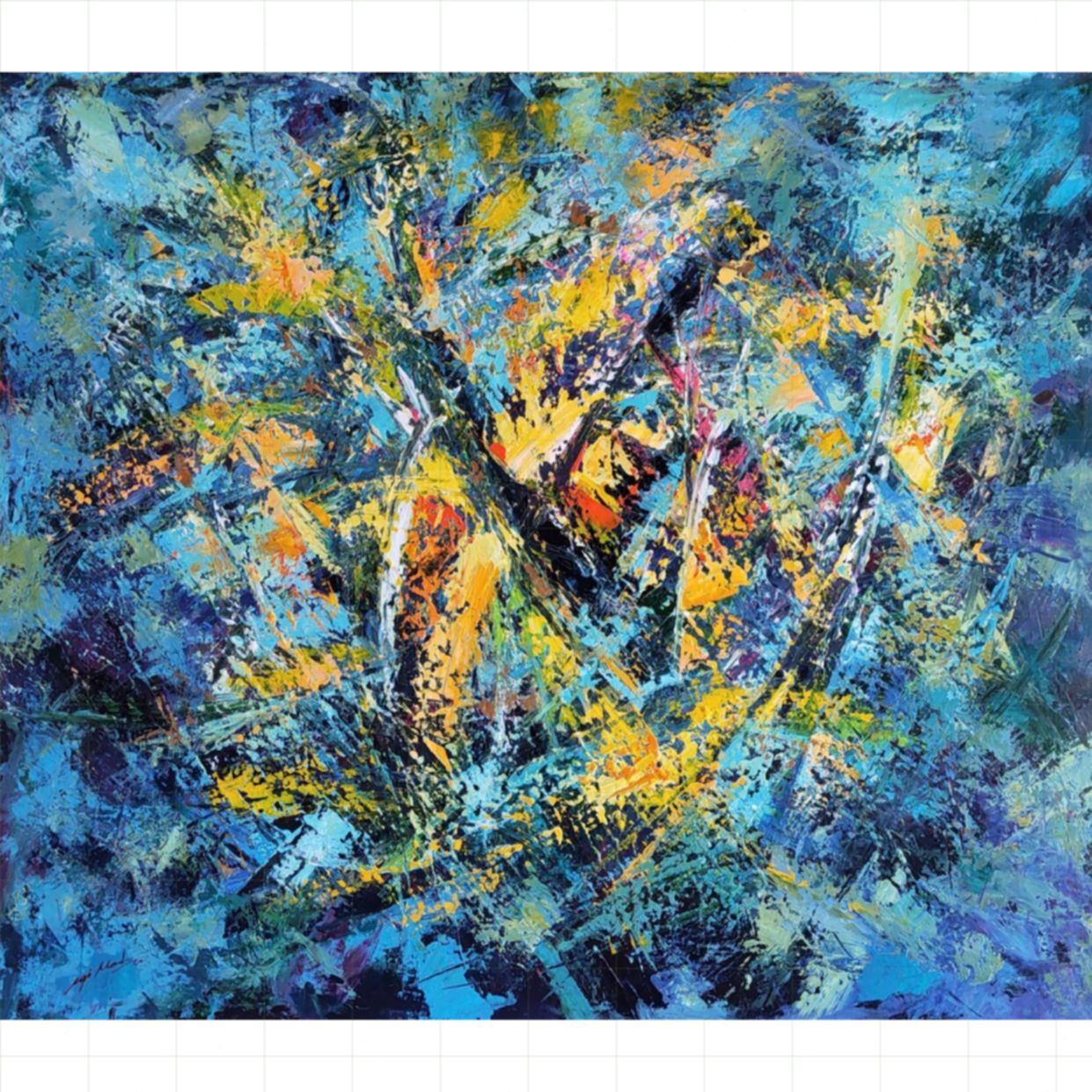 Tranh Trừu Tượng Four Seasons Melodies Độc Bản Giá Tốt 