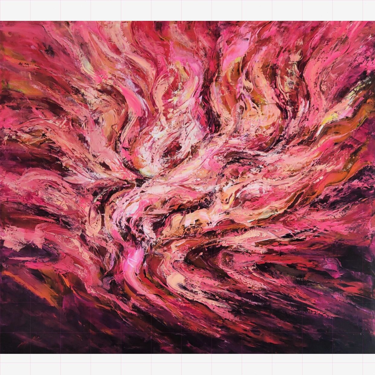Tranh Trừu Tượng Four Seasons độc bản acrylic canvas 