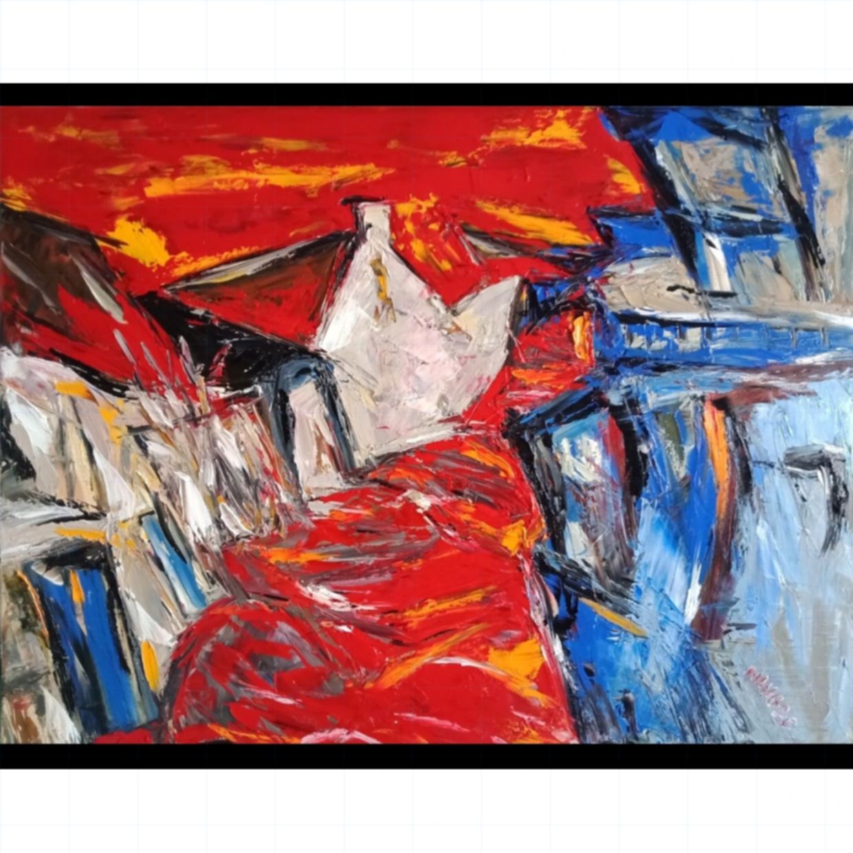 Tranh Nắng Ma Sơn Dầu 60x80cm Độc Đáo Trang Trí Phòng 