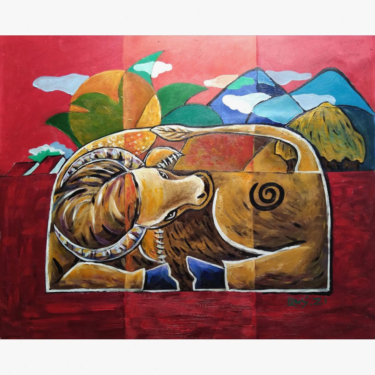 Quang Quý Uyển chuyển Giấc nghỉ trưa Acrylic 70x80 Sang trọng 