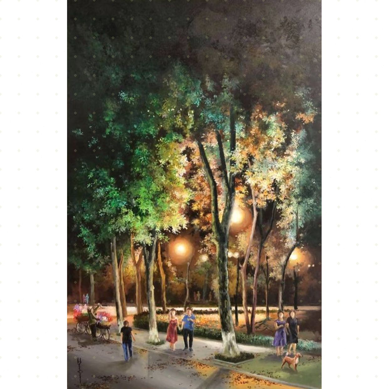 Tranh Thu Qua Acrylic 60x90cm Trang Trí Nghệ Thuật Đẹp 