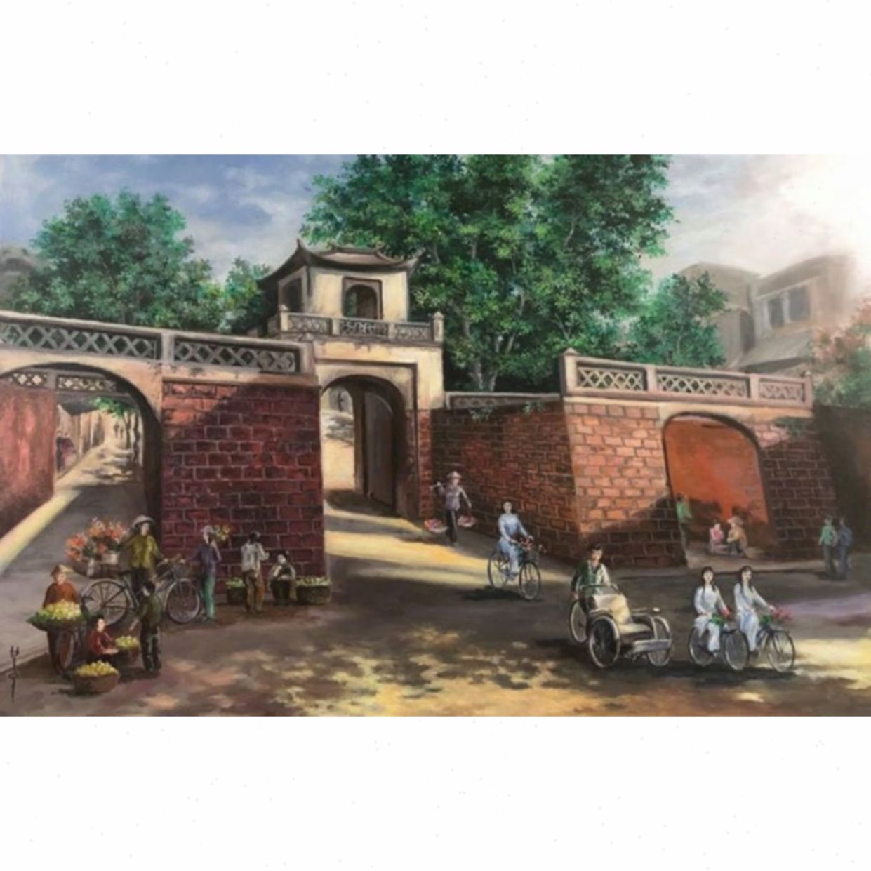 Tranh Vào Hạ Acrylic 60x90 Nghệ Thuật Trang Trí Phòng 