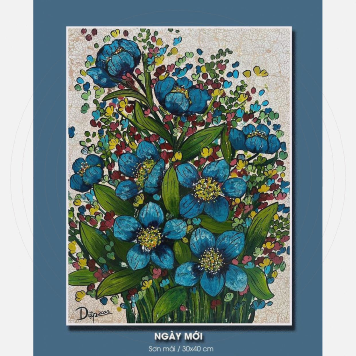 Tranh Sơn Mài Ngày Mới Độc Bản Kích Thước 30x40cm Chất Lượng Cao 