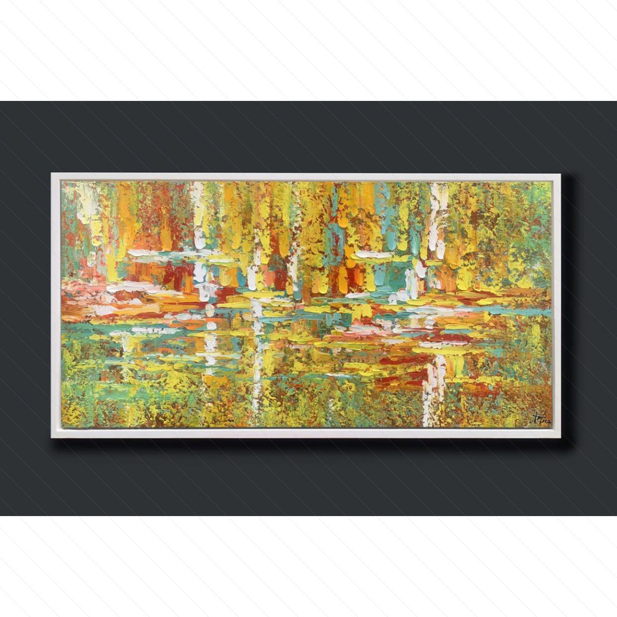 Tranh Trừu Tượng Chớm Thu I sang trọng kích thước 60x120cm 