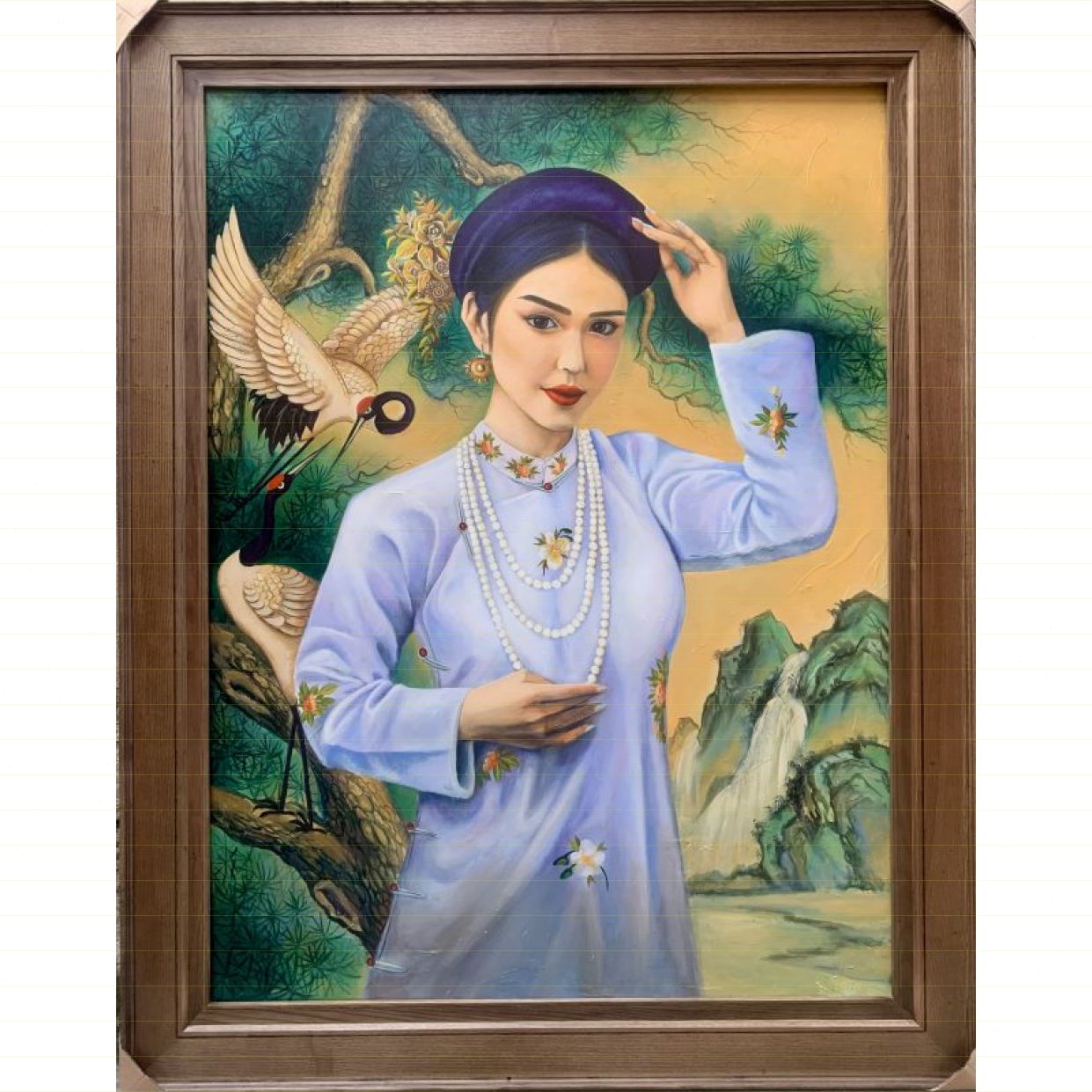 Tranh Sơn Dầu Tuổi Thanh Xuân 2 Kích Thước Lớn Chất Lượng Cao 