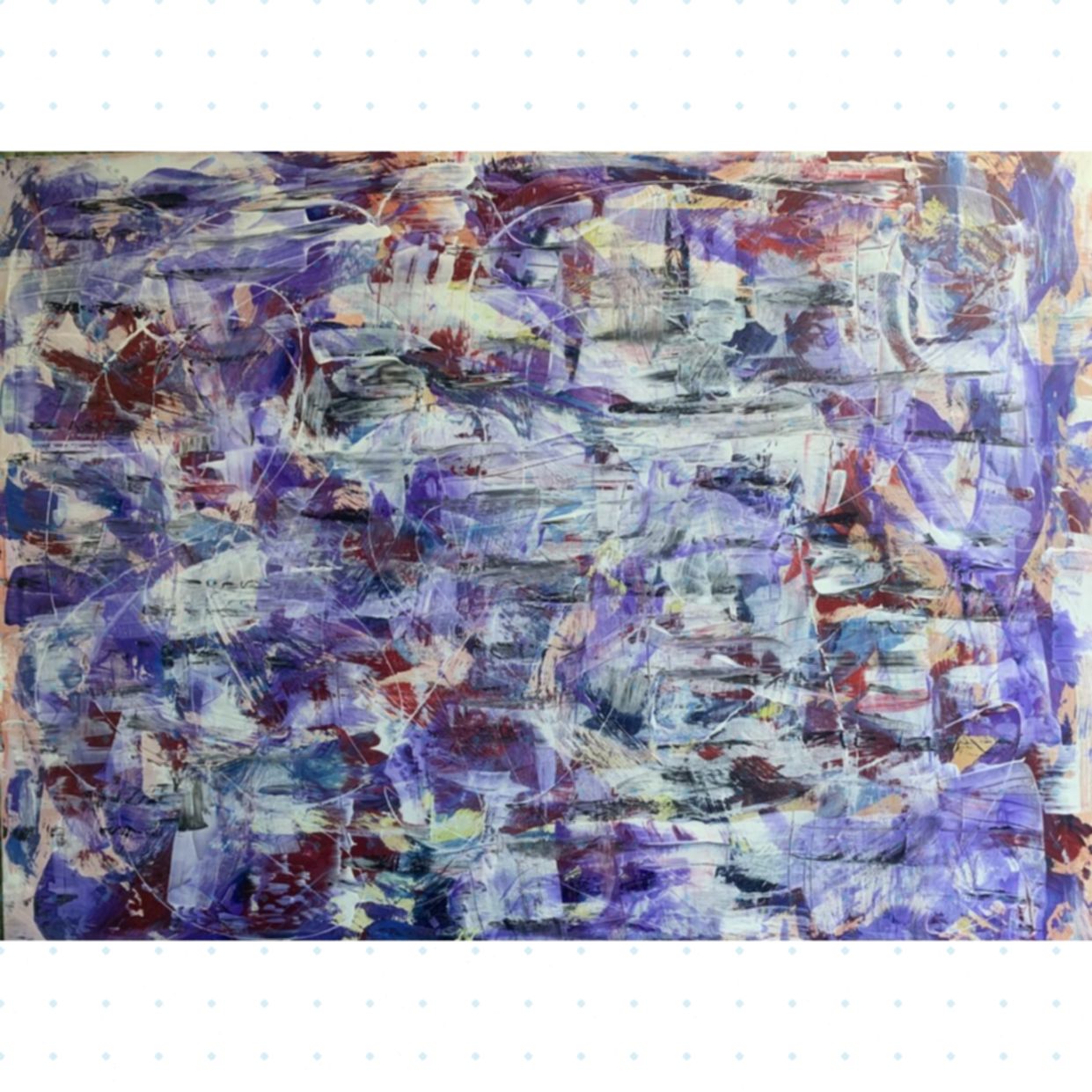 Tranh Trừu Tượng Ngày mơ Sơn Dầu 60x80cm Sáng Tạo Độc Bản 