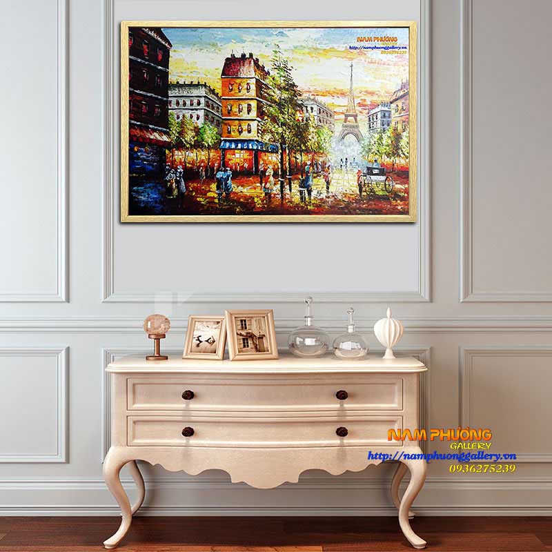 Tranh sơn dầu Paris vẽ tay 100% TSD195 đẹp độc đáo mua ngay