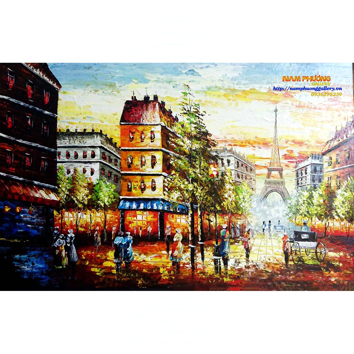 Tranh sơn dầu Paris vẽ tay 100% TSD195 đẹp độc đáo mua ngay 