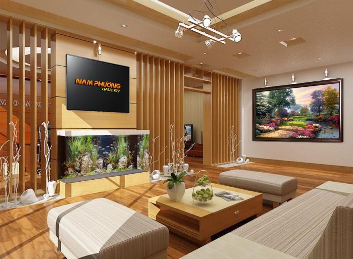 Tranh Sơn Dầu Phong Cảnh Đẹp tpc010 Thủ Công Cao Cấp Minh Hưng