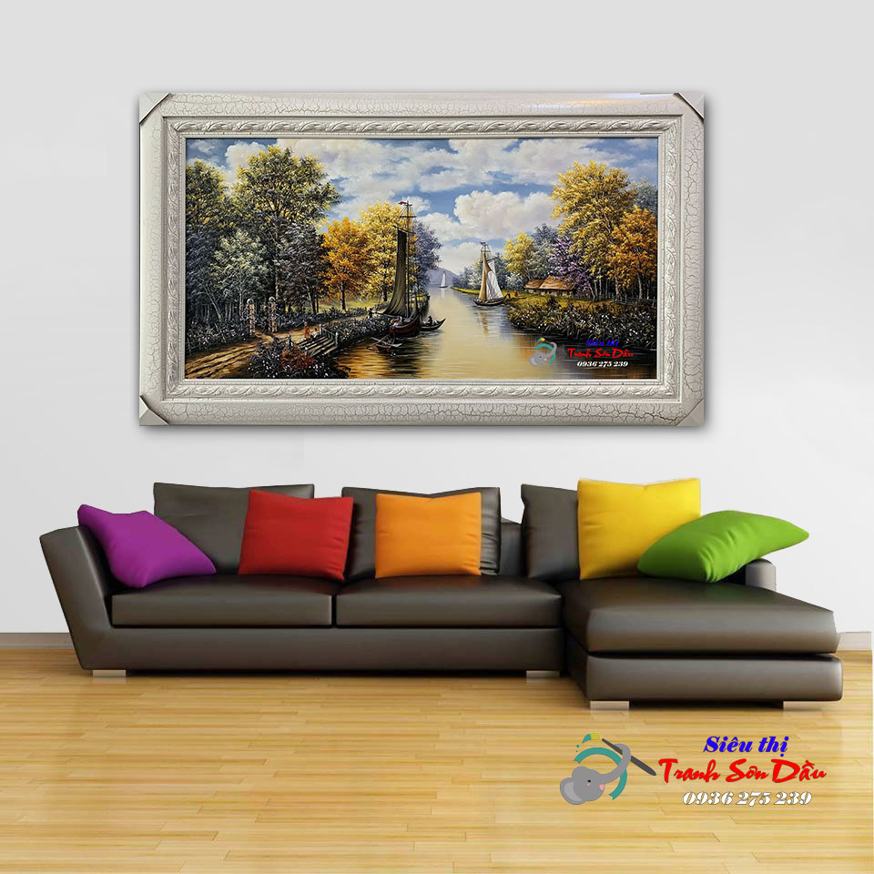 Tranh phong cảnh châu Âu stt092 đẹp vẽ tay sơn dầu canvas cao cấp