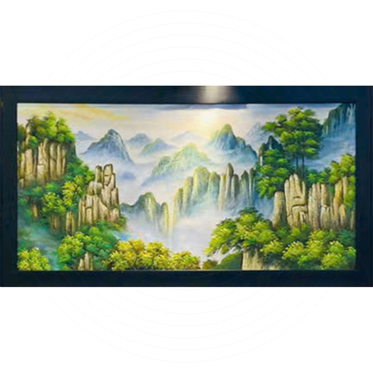 Tranh sơn dầu cổ điển Thủy Mạc STT503 đẹp chất lượng chính hãng 