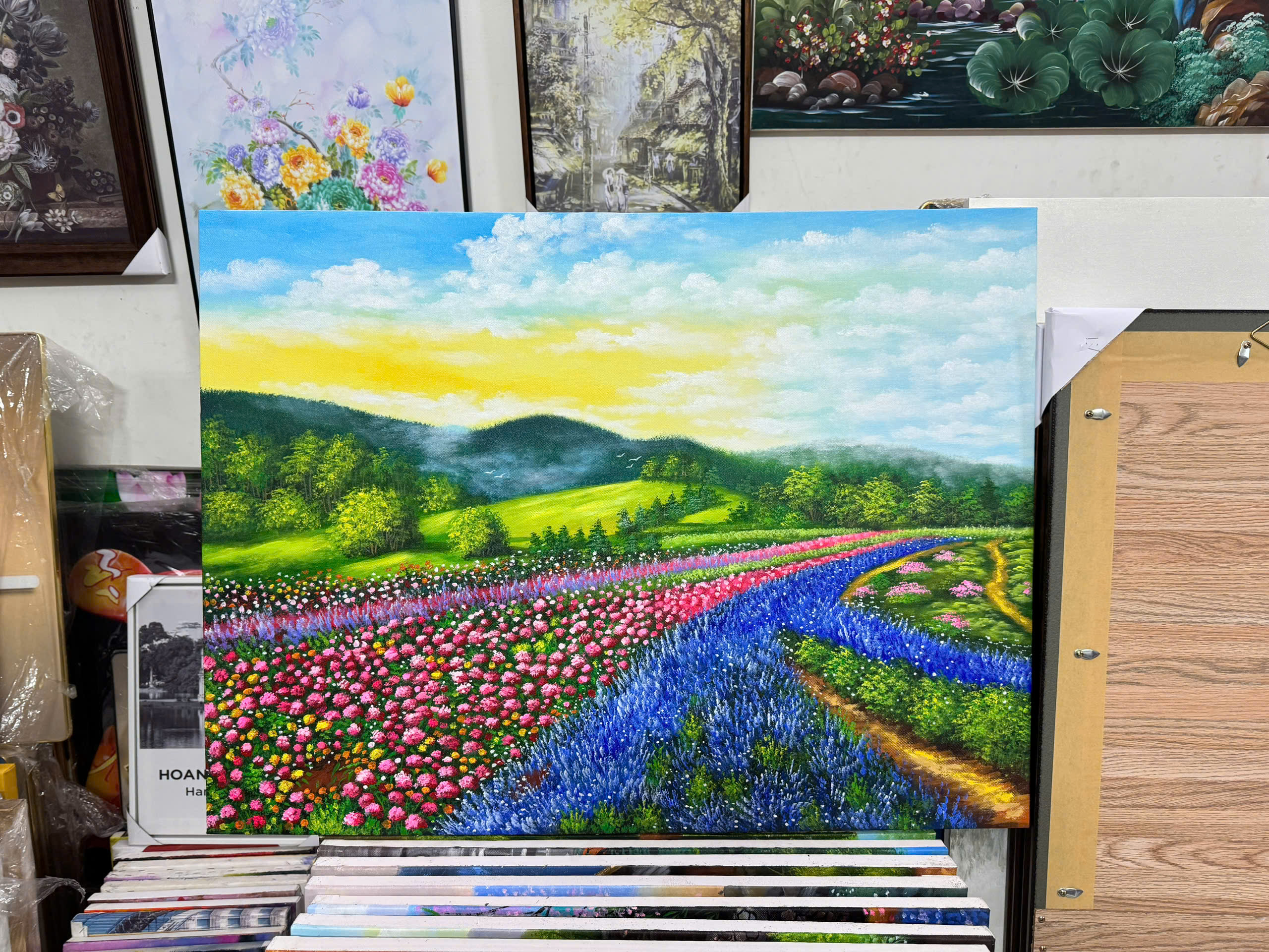 Tranh sơn dầu Bản Giao Hưởng Mùa Xuân STT535 chất lượng đẹp giá tốt