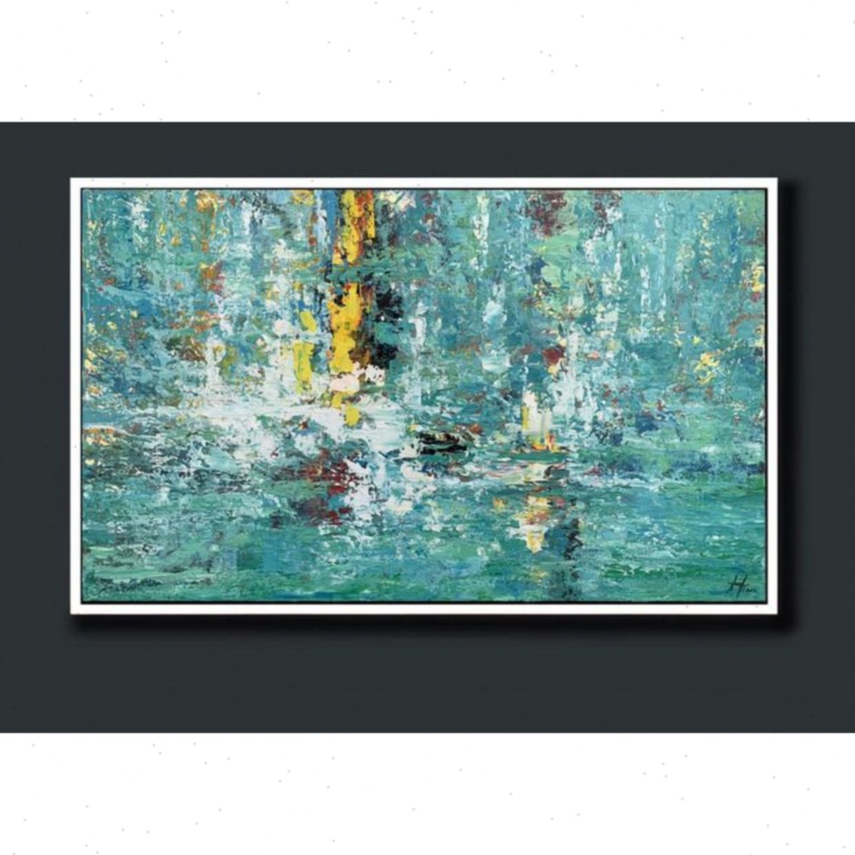 Tranh Trừu Tượng Buông Nắng Acrylic Kích Thước 60x100cm Giá Tốt 