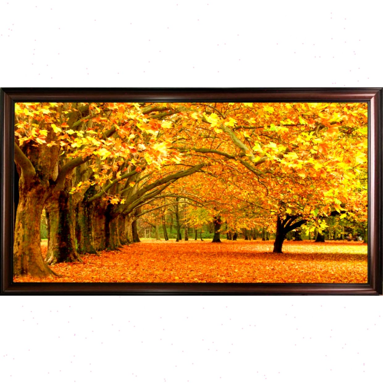 Tranh phong thủy rừng cây vàng TPT062 tranh sơn dầu canvas đẹp 