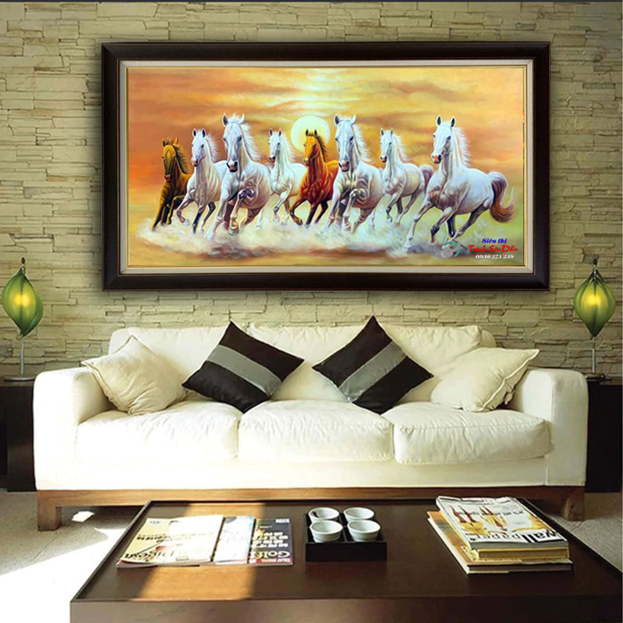 Tranh Mã Đáo Thành Công TSD002 tranh sơn dầu đẹp tặng quà ý nghĩa