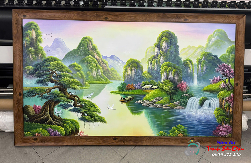 Tranh sơn dầu phong cảnh lớn đẹp Minh Hưng Gallery độc đáo