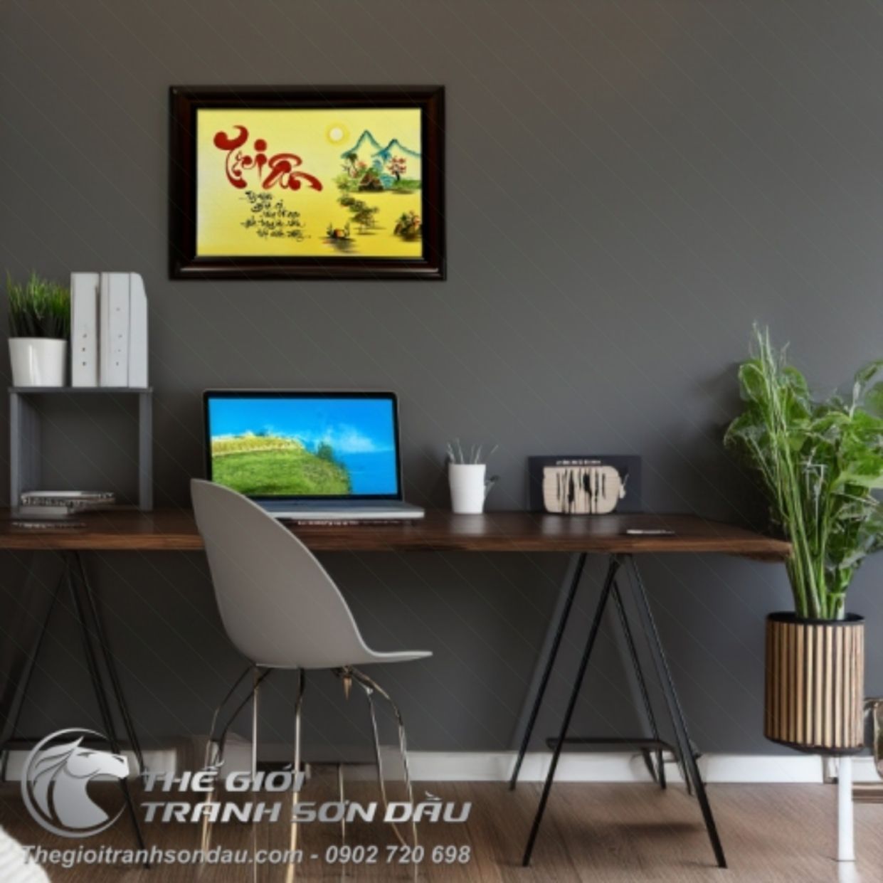 Tranh Thư Pháp Tri Ân Thầy Cô Đẹp Sang Trọng Giá Tốt 