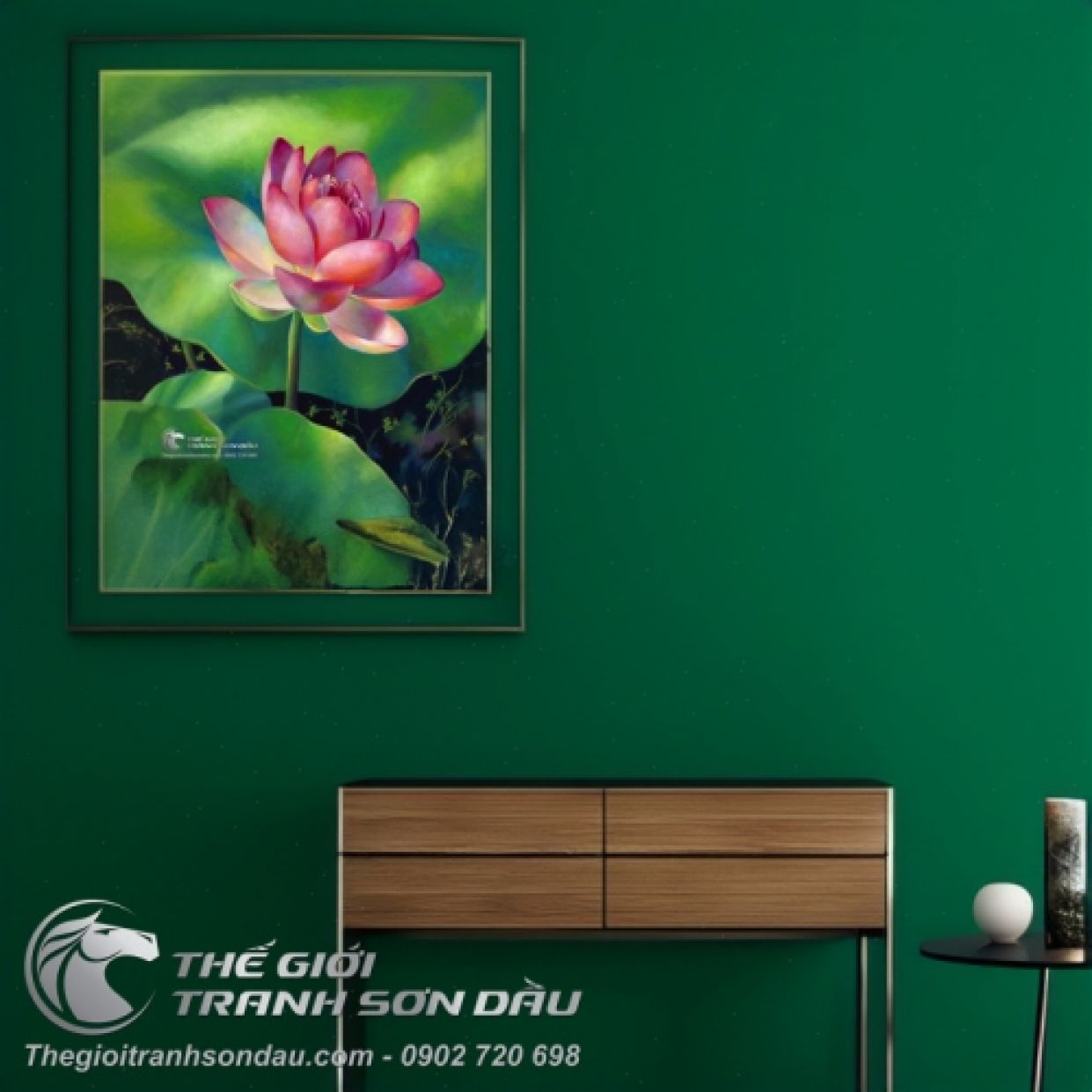 Tranh Hoa Sen Đẹp Trang Trí Nhà Sang Trọng Giá Tốt 