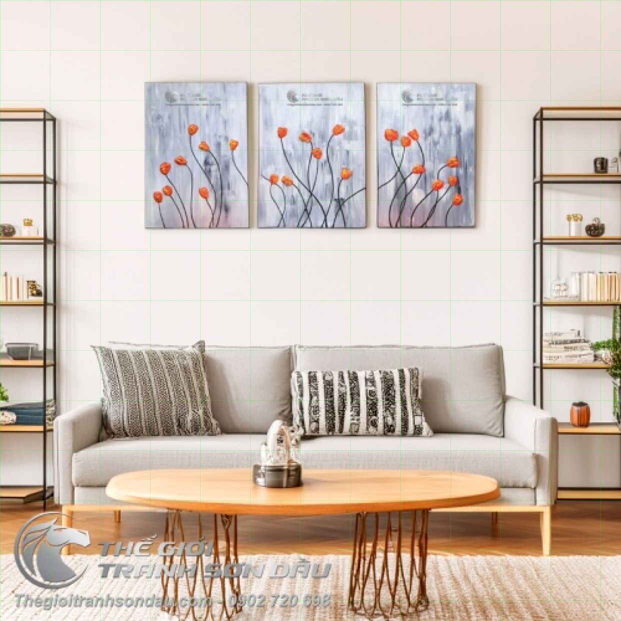 Tranh Sơn Dầu Hiện Đại Bán Trừu Tượng Đẹp Giá Tốt 